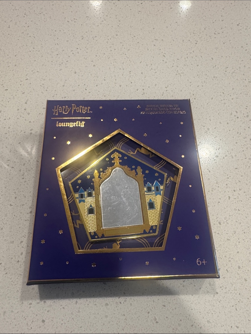 Loungefly Harry Potter Gold & Navy Mirror Pin
